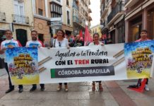 Nueva manifestación para pedir que vuelva el tren a Aguilar